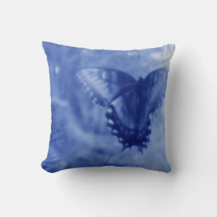 Cojín Decorativo Sueños de mariposa - Azul