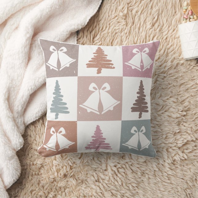 Cojín Decorativo Sueños de Navidades Pastel Suave Retro (Manta)