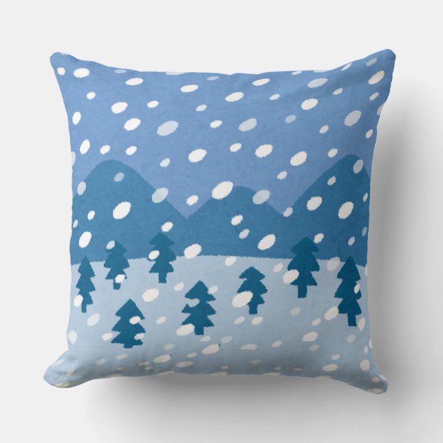 Cojín Decorativo Sueños de nevada (Anverso)