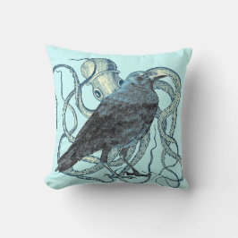 Cojín Decorativo Sueños de pulpo en raven