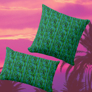 Cojín Decorativo Sueños de selva tropical bosque de bambú