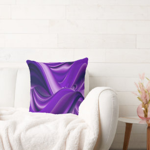 Cojín Decorativo Sueños del arcoiris de flores moradas
