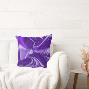 Cojín Decorativo Sueños del arcoiris de flores moradas
