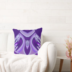 Cojín Decorativo Sueños del arcoiris de flores moradas