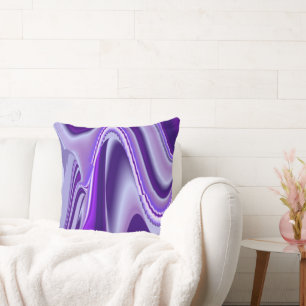 Cojín Decorativo Sueños del arcoiris de flores moradas