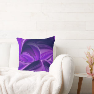 Cojín Decorativo Sueños del arcoiris de flores moradas