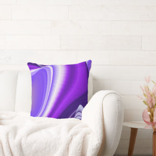 Cojín Decorativo Sueños del arcoiris de flores moradas