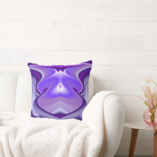Cojín Decorativo Sueños del arcoiris de flores moradas