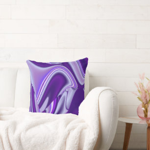 Cojín Decorativo Sueños del arcoiris de flores moradas