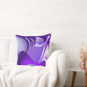 Cojín Decorativo Sueños del arcoiris de flores moradas