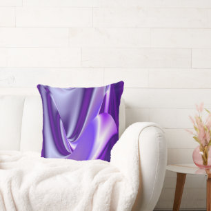Cojín Decorativo Sueños del arcoiris de flores moradas