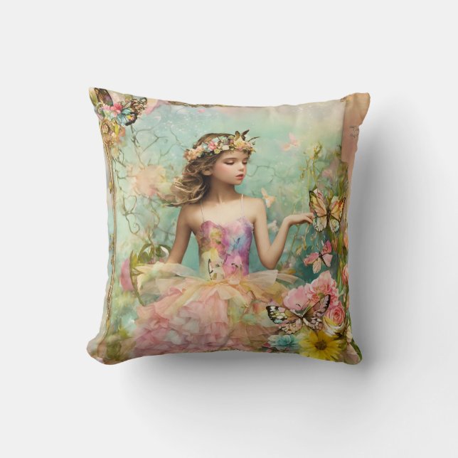 Cojín Decorativo Sueños Encantados: Pillowcase de hadas (Anverso)