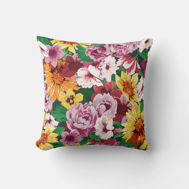 Cojín Decorativo Sueños Florales #1 @ Susiejayne (Anverso)