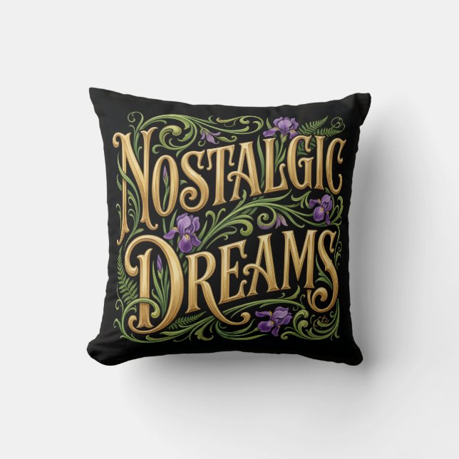 Cojín Decorativo Sueños Nostálgicos  (Anverso)
