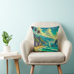 Cojín Decorativo Sueños Tropicales de Ryukyu