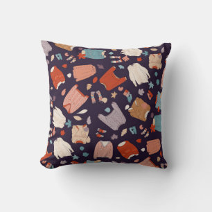 Cojín Decorativo Suéteres multicolores, acogedores, cálidos, de o