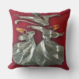 Cojín Decorativo Sufis Entrenados En La Oración Arte Acrílico