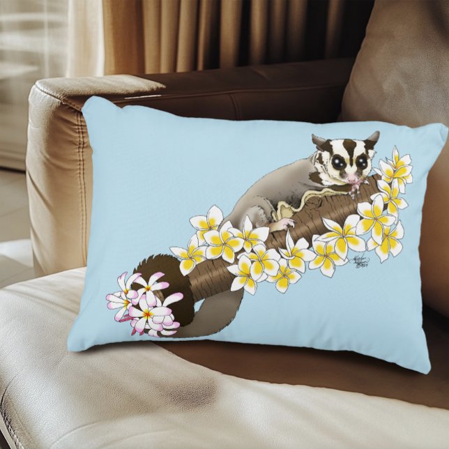 Cojín Decorativo Sugar Glider Cute Floral (Subido por el creador)