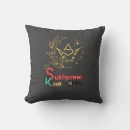 Cojín Decorativo Sukhpreet Kaur Personalizado Pillow | Diseño elega