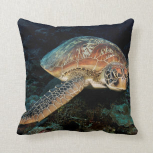 Cojín Decorativo Sulawesi Tortuga del Mar Verde