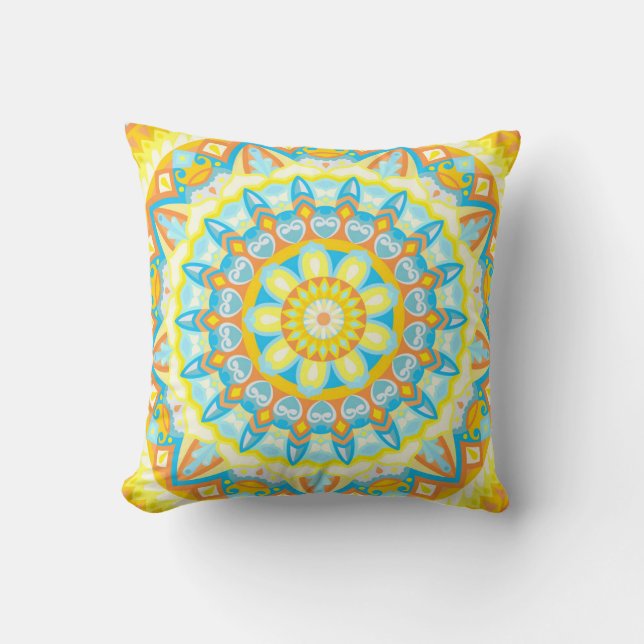 Cojín decorativo Summer Mandala (Anverso)