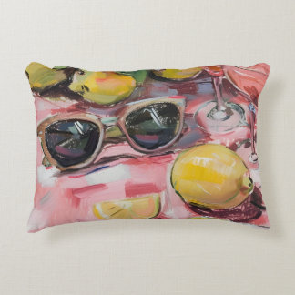 Cojín Decorativo Summer Still Life with Lemons, Sunglasses totebag