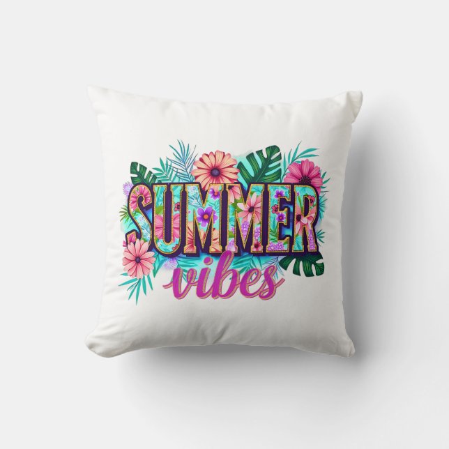 Cojín Decorativo Summer Vibes (Anverso)