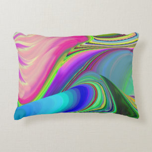 Cojín Decorativo Summerfeeling, Resumen 3D Rainbowart
