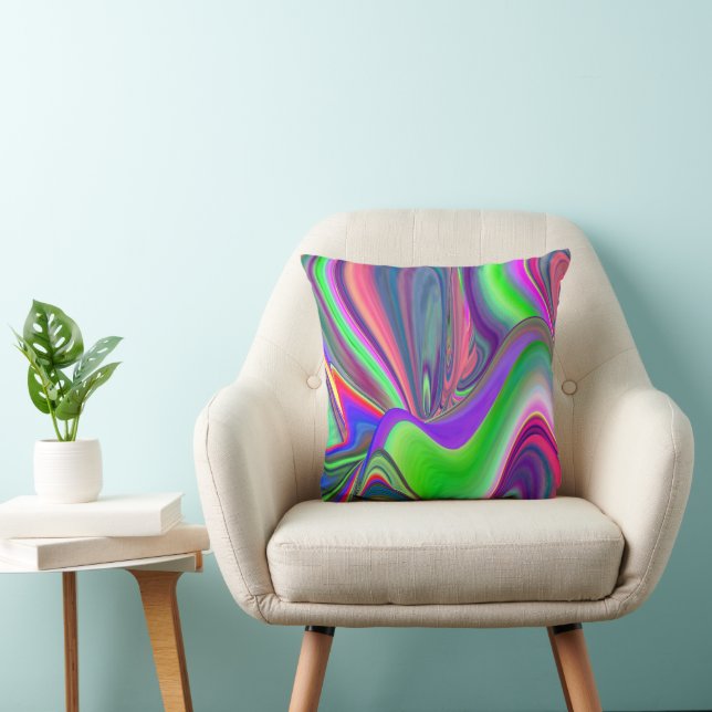 Cojín Decorativo Summerfeeling, Resumen 3D Rainbowart (Silla)