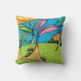 Cojín Decorativo Summertime Ladybird Painting Throw Pillow