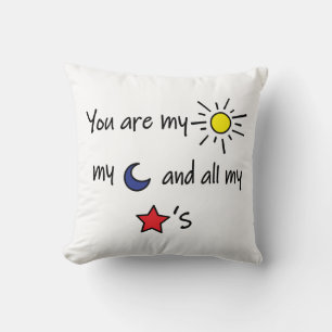 Cojín Decorativo Sun-Moon-and-Stars-
