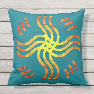 Cojín Decorativo Sun tribal brillante