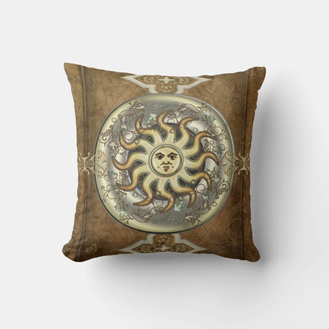Cojín Decorativo Sun y reversible de la luna (Anverso)