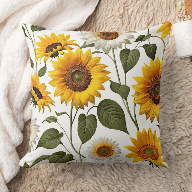 Cojín Decorativo Sunflower (Manta)