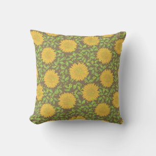 Cojín Decorativo Sunflower amarillo brillante