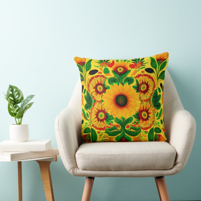 Cojín Decorativo Sunflower ucraniano (Silla)