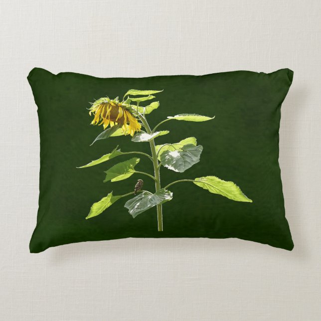 Cojín Decorativo Sunflower y Sparrow (Anverso)
