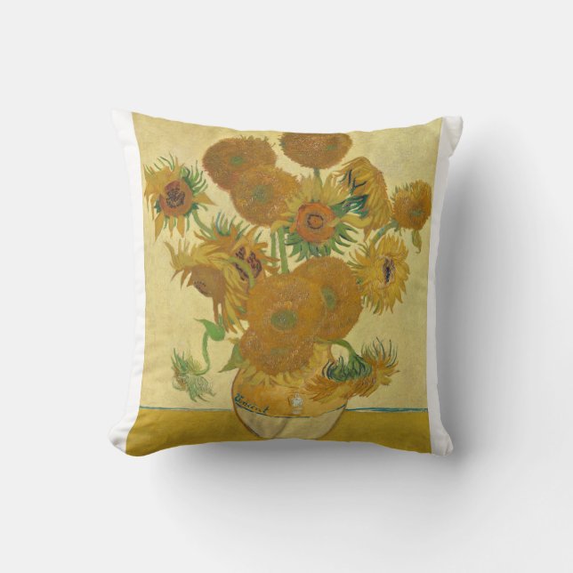 Cojín Decorativo Sunflowers 1888 by Vincent van Gogh (Anverso)