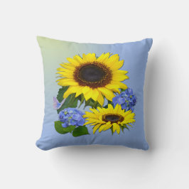 Cojín Decorativo Sunflowers & Hydrangeas