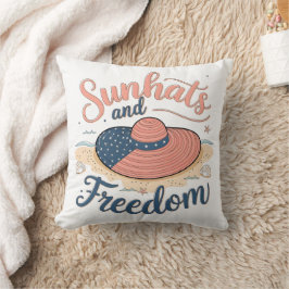 Cojín Decorativo Sunhats y Freedom Patriotic