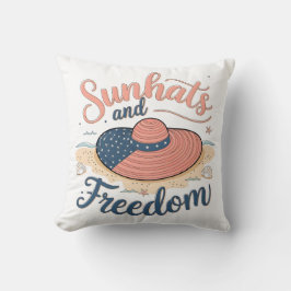 Cojín Decorativo Sunhats y Freedom Patriotic