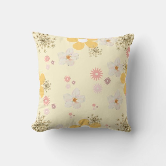 Cojín Decorativo Sunny Daisies Pillow (Anverso)