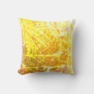 Cojín Decorativo Sunny Golden Palm Tree deja Cushion