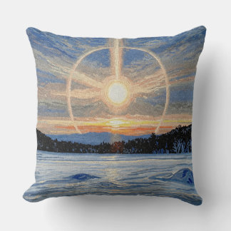 Cojín Decorativo Sunrise Lake Mosaic