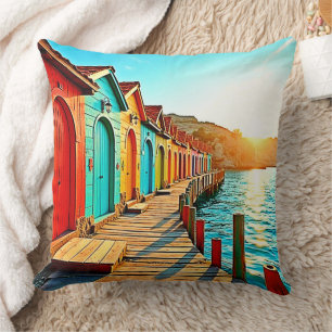 Cojín Decorativo Sunset Bliss: Hues costeros