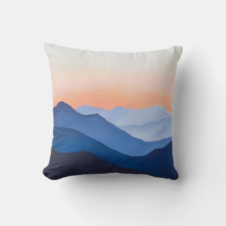 Cojín Decorativo Sunset de la montaña minimalista