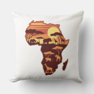 Cojín Decorativo Sunset de Safari Africano