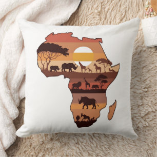 Cojín Decorativo Sunset de Safari Africano