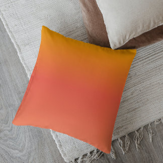 Cojín Decorativo Sunset minimalista vibrante de color naranja