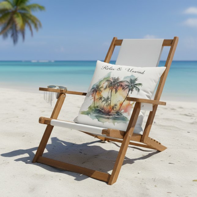 Cojín Decorativo Sunset Oasis, custom (Subido por el creador)